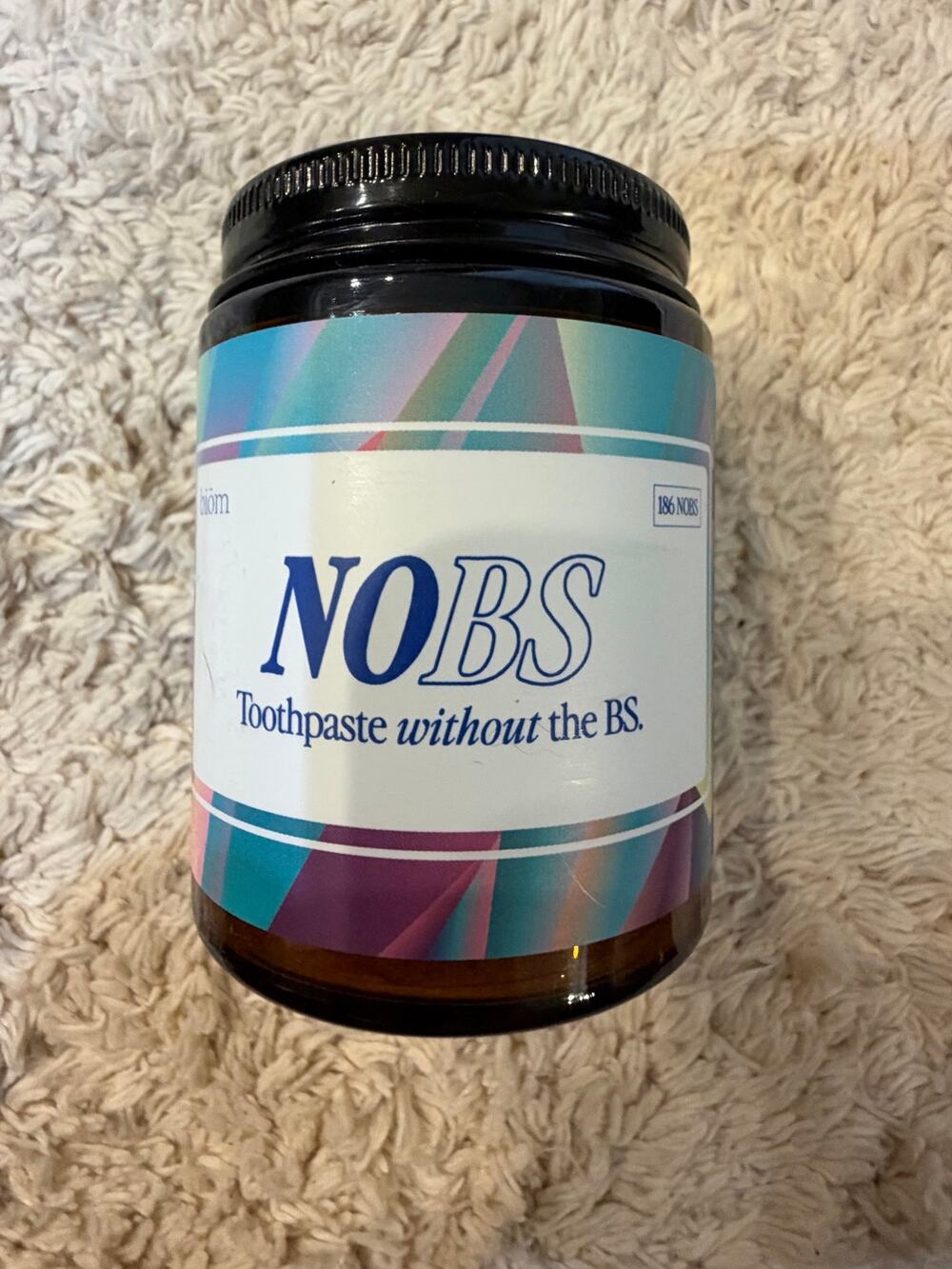 NOBS- Toothpaste Without the BS- 186 NOBS NWT Sealed